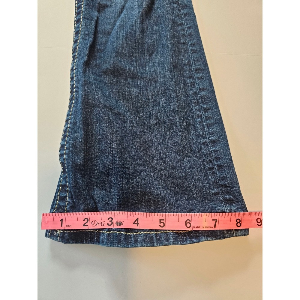 Miss Me Signature Boot Jeans Women 28 Blue Camo Sequin Embellished Dark Wash‎ - Picture 6 of 9